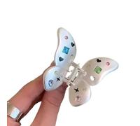 Saiyana Y2K - Pinza de mariposa para el pelo, pinzas de plátano, antideslizantes, para niñas, pinza de pelo de metal, pinza para cola de caballo para mujer