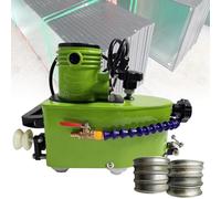 SAIYERUS Canteadora de Vidrio Pequeña Portátil con 8 Ruedas de Diamante,Máquina Eléctrica para Cantear Vidrio,Máquina para Pulir Cantos de Diamante para Planos,Curvas y Esquinas Redondeadas,8000 RPM