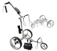 SAIYERUS Carrito de Golf Eléctrico con Control Remoto, Dos Motores Silenciosos, Batería de Litio de 10Ah, Alcance de 20km, Crucero de Distancia Fija de 10m/20m/30m, 9 Velocidades, para Todo Terreno