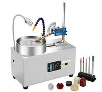 SAIYERUS Pulidora de ángulo para Joyas, Máquina de Corte y facetado para Piedras Preciosas, Pulidora con Diamante de 180W, 0-3000rpm para Jade, Cuchillos, Sellos, Cristal, ágata, turmalina, peridoto