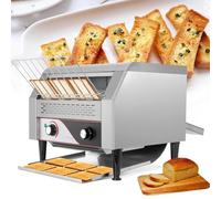 SAIYERUS Tostadora de Cinta Industrial (Potencia: 2.600 W, Velocidades: 7, Espera, panecillos, Pan, hasta 300/450 rebanadas de Pan Tostado por Hora),450PCS/Hour