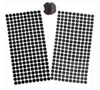 saizone Belcro Adhesivo Redondo,Belcro Adhesivo Doble Cara Redondo,10mm Pegajoso Monedas Puntos,200 Pares (400 Piezas) Lunares Adhesivo Cintas Autoadhesivo Puntos Adhesivo (Negro)