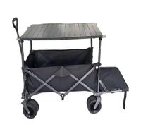 SAJMN Carro de Playa, Carro de reunión, Puerta Trasera, Caravana, Carro de Campamento al Aire Libre, Carro de Camping, Carro de Almacenamiento Plegable, Remolque de Camping, carros de ex