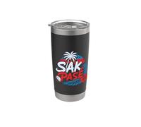 Sak Pase Herencia criolla haitiana Haití diciendo orgullo Vaso térmico de acero inoxidable de doble pared