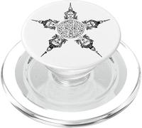 Sak Yant Selección Tatuajes Yantra Buda Monje Wat Tailandia PopSockets PopGrip para MagSafe