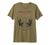 Sak Yant Twin Tiger - Muay Thai Magical Tattoo Strength Camiseta Premium