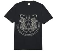 Sak Yant Twin Tiger - Muay Thai Magical Tattoo Strength Comfort Colors Adult Heavyweight T-Shirt