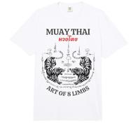 Sak Yant Twin Tiger - Muay Thai Magical Tattoo Strength Comfort Colors Adult Heavyweight T-Shirt