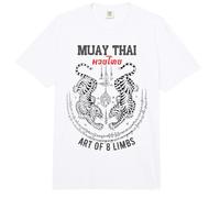 Sak Yant Twin Tiger - Muay Thai Magical Tattoo Strength Comfort Colors Adult Heavyweight T-Shirt