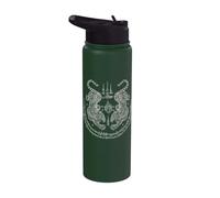 Sak Yant Twin Tiger - Muay Thai Magical Tattoo Strength Stainless Steel Insulated Water Bottle