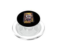 Sakai City Synthwave 80s Dragón Asiático Vaporwave PopSockets PopGrip para MagSafe