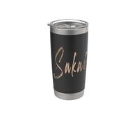 Sakai Japón Diseño elegante vintage Vaso térmico de acero inoxidable de doble pared