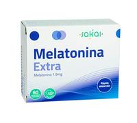 SAKAI MELATONINA EXTRA 1,9 mg | DOSIS ALTA de MELATONIN PURA | Fácil consumo, rápida absorción | Fórmula VEGANA, SIN AZÚCAR, SIN GLUTEN, SIN LACTOSA - Para ADULTOS con problemas PARA DORMIR + JET LAG