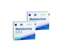 Sakai Melatonina Extra 1,9mg - Pack Ahorro 2 x 60 Cápsulas - Fácil consumo - Fórmula Vegana - Sin Azúcar, Sin Gluten y Sin Lactosa - Ayuda a Conciliar el Sueño + Jet Lag