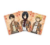 Crunchyroll SAKAMI Attack On Titan - 52 Cartas - Póker, Juego de Cartas, baraja, Cartas de reproducción - Original y Licenciado, Blanco
