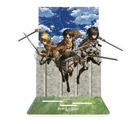 SAKAMI - Attack on Titan - Eren, Mikasa & Armin - Diorama acrílico - 20 cm