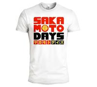 Sakamoto Days - Japanese Logo - Camiseta Hombre. T Shirt Oficial de Algodón. Camiseta Anime Manga Taro Sakamoto - Ajuste Regular para Hombre y Mujer M