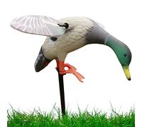 Sakamura Pato Movimiento,Mallard Wing Señuelo Pato Flexible - Señuelo eléctrico del Pato del Control Remoto con Pilas para la Caza rápida del Pato