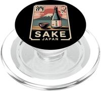 Sake japonés Japón Vintage Monte Fuji Retro Kanji Souvenir PopSockets PopGrip para MagSafe