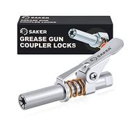 Saker Acoplador de pistola de grasa, compatible con todas las pistolas de grasa NPT de 1/8 pulgadas (adecuado para diámetros superiores a 14 mm, actualización a 14000 PSI)