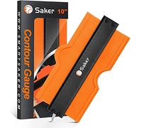 Saker® Medidor de duplicación de contorno con bloqueo, bloqueo ajustable ockdeer copia con precisión duplicador de forma irregular Trazado de carpintería de soldadura irregular, herramienta