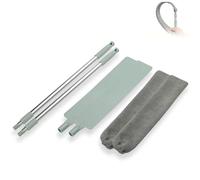 Saker Plus Flat Duster, Saker Plus Retractable Gap Dust Cleaning Artifact, Extendable Microfiber Duster with Bendable & Removable Head for Home, Ceiling, Blinds (2Set)