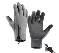 Sakesfor Ultimate Waterproof & Windproof Thermal Non-Slip Gloves, Thin Silicone Touchscreen Winter Mittens, Stay Warm & Dry with Sakesfor (Gray,Large)