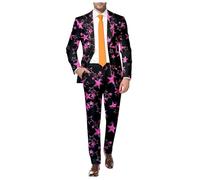 Sakko Traje de festival brillante deportivo para hombre con lentejuelas, perfecto para eventos comerciales en el extranjero, Negro , L