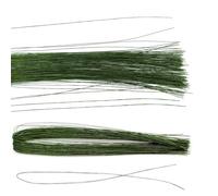 Saktopdeco Tallos florales verdes de calibre 26, alambre envuelto en papel floral verde, 21.6 pulgadas, 200 unidades para manualidades arreglos florales
