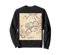 Sakura Birds Harmony Arte de Tinta Japonesa Sudadera
