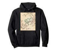 Sakura Birds Harmony Arte de Tinta Japonesa Sudadera con Capucha