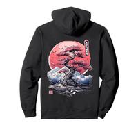 Sakura Cherry Blossom Fuji Urban Aesthetic Japan Backprint Sudadera con Capucha