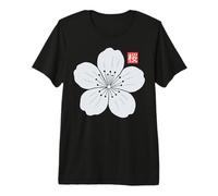 Sakura Cherry Blossom Kanji Arte Minimalista japonés Camiseta Premium