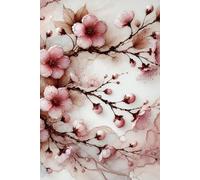 Sakura Cherry Blossom Notebook - 200 lined pages 6x9"