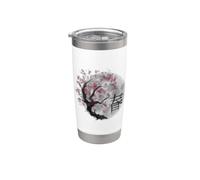 Sakura Cherry Blossom Tree Japonés Vaso térmico de acero inoxidable de doble pared