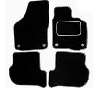 Sakura DD0667GY - Juego Completo de Alfombrillas para Coche, Color Negro, 4 Unidades