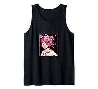 Sakura de Cerezo Rosa Flor Flores Chica Japonesa Camiseta sin Mangas