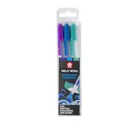 SAKURA Estuche de 3 bolígrafos de gel Gelly Roll Moonlight - Colores del océano - Azul claro, Púrpura, Verde opaco - Adecuado para papel claro y oscuro