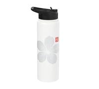 Sakura Flower Kanji Arte Japonés Streetwear Stainless Steel Insulated Water Bottle