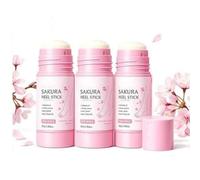 Sakura Foot Heel Stick,Deep Repair Anti-Aging Heel Balm,Keratin Remover Foot Care Cream,Heels Balm for Dry Feet & Cracked Hands Deeply Moisturize & Soften Feets, Exfoliates Dead Skin (3 pcs)