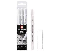 Sakura Gelly Roll Blanco, Sakura Gelly Roll GEL PEN. 4 bolígrafos de tinta de gel blanco. 05/08 / 08/10 y 1 tarjeta