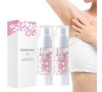 Sakura Gluta Brightening Booster Cream,Sakura Underarm Whitening Cream,50x Brightening Booster Sakura Pearl Capsules Exfoliating Body Gel for All Skin Type (2pcs)