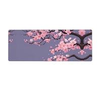 Sakura in Full Bloom Picture - Alfombrilla de mouse extragrande de 12 x 31.5 pulgadas para oficina, juegos y aprendizaje, duradera, cómoda y respetuosa con el medio ambiente