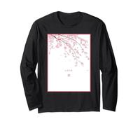 Sakura japonesa Amor Kanji Elegante Flor de Cerezo Manga Larga