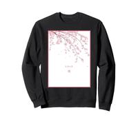 Sakura japonesa Amor Kanji Elegante Flor de Cerezo Sudadera