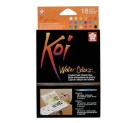 SAKURA Juego de acuarelas Koi, caja de 18 colores, set para bocetos