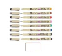 Sakura PIGMA MICRON 005 - Juego de 8 Colores Fineliners y 1 Tarjeta