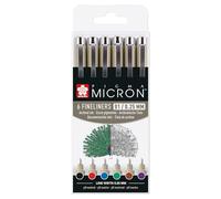 Pigma Micron Fineliners 6 Colores Surtidos 0.25mm