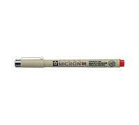 SAKURA Pigma Micron 04 Fineliner Pen - 0,40 mm - Rojo - Resistente al agua y a la decoloración - Tinta de calidad de archivo - Ideal para dibujos técnicos y artísticos