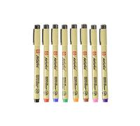 Sakura Pigma Micron - Juego de bolígrafos de dibujo, tinta negra, color Asst colour BR - 8 pen